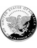1/2 oz, USA, 2005, Platinum - Eagle(Proof) reverse