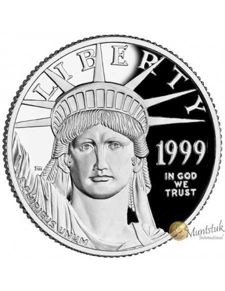 1 oz, USA, 1999, Platinum(Proof) - Eagle obverse