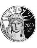 1 oz, USA, 2000, Platinum(Proof) - Eagle obverse