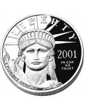 1 oz, USA, 2001, Platinum(Proof) - Eagle obverse