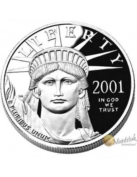 1 oz, USA, 2001, Platinum(Proof) - Eagle obverse