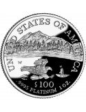 1 oz, USA, 2002, Platinum(Proof) - Eagle reverse
