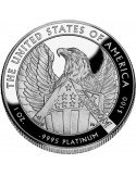 1 oz, USA, 2007, Platinum Proof - Eagle reverse