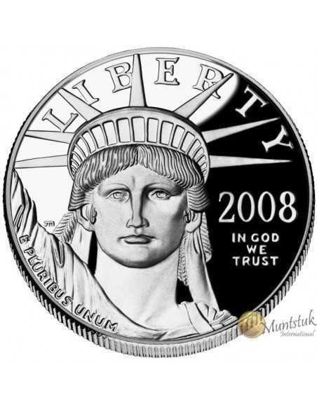 1 oz, USA, 2008, Platinum - Eagle obverse