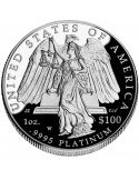 1 oz, USA, 2008, Platinum - Eagle reverse