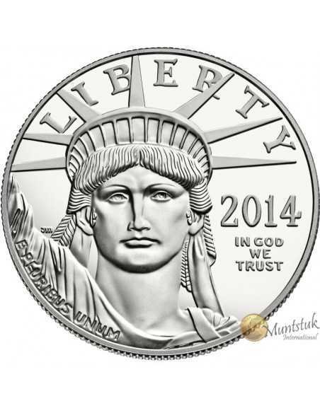 1 oz, USA, 2014, Platinum - Eagle(Proof) obverse