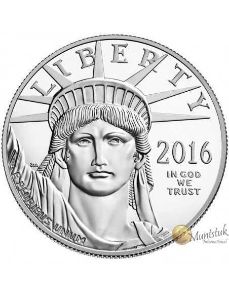 1 oz, USA, 2016, Platinum (Proof)- Eagle obverse