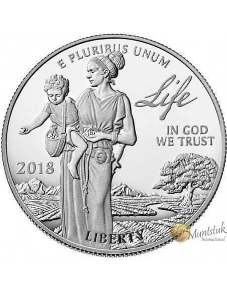 1 oz, USA, 2018, Platinum - Eagle obverse