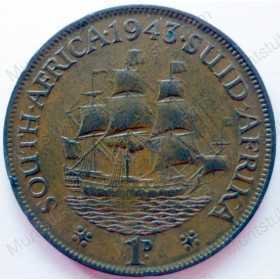 Penny, South Africa, 1943, Brass