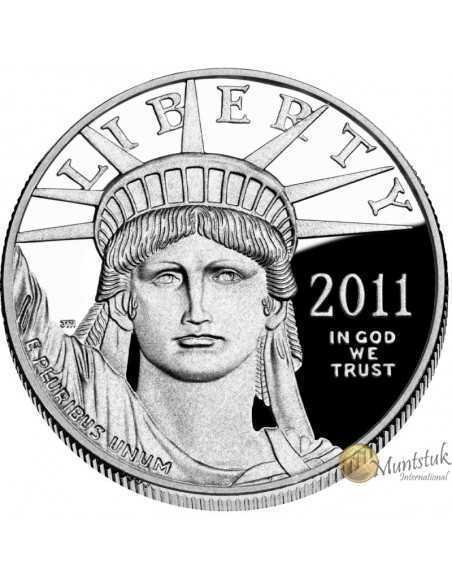 1 oz, USA, 2011, Platinum - Eagle(Proof) obverse