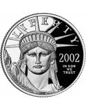 1/10 oz, USA, 2002, Platinum - Eagle(Proof) obverse