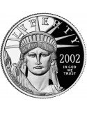 1/4 oz, USA, 2002, Platinum - Eagle(Proof) obverse