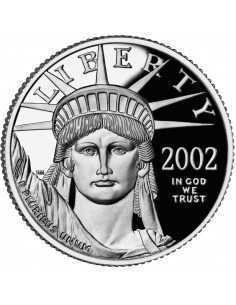 1/4 oz, USA, 2002, Platinum - Eagle(Proof) obverse