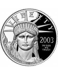 1/4 oz, USA, 2003, Platinum - Eagle(Proof) obverse