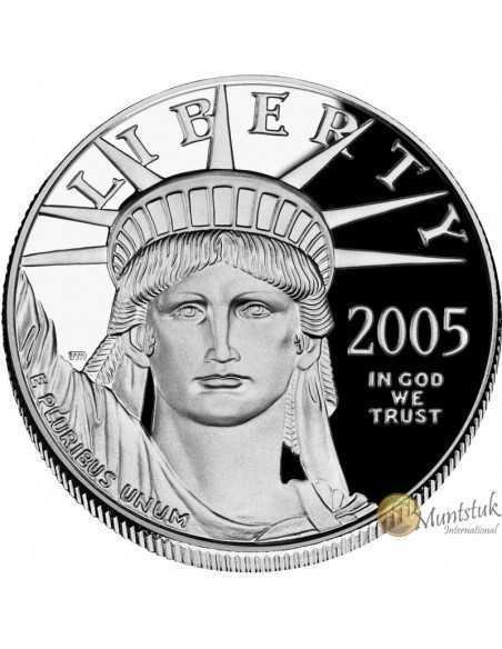 1 oz, USA, 2005, Platinum - Eagle(Bullion) obverse