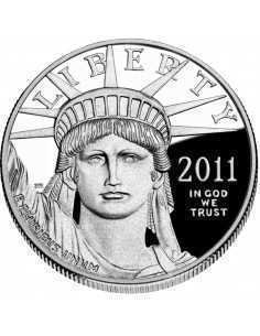 1 oz, USA, 2011, Platinum - Eagle(Bullion) obverse