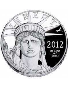 1 oz, USA, 2012, Platinum - Eagle(Bullion) obverse