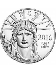 1 oz, USA, 2016, Platinum - Eagle(Bullion) obverse