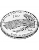 1 oz, USA, 2022, Platinum - Eagle(Proof) reverse edge/angle