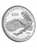 1 oz, USA, 2018, Platinum - Eagle(Proof) edge/angle
