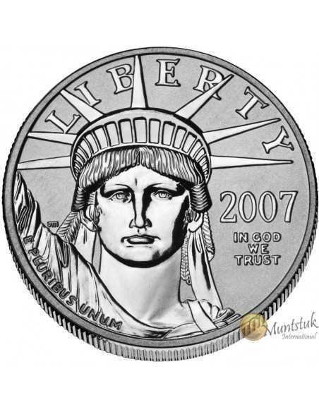 1/2 oz, USA, 2007, Platinum - Eagle(Proof) obverse