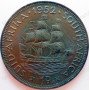 Penny, South Africa, 1952, Brass