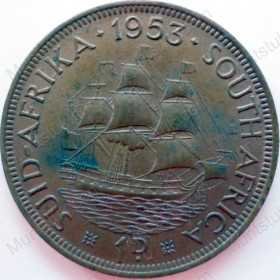 Penny, South Africa, 1953, Brass