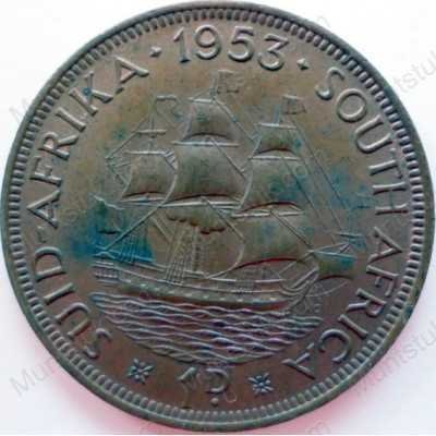 Penny, South Africa, 1953, Brass