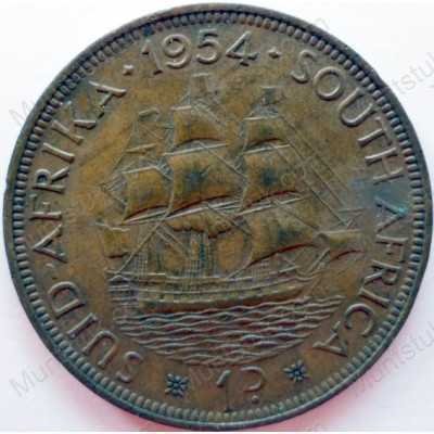 Penny, South Africa, 1954, Brass