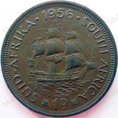 Penny, South Africa, 1956, Brass