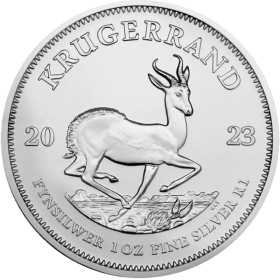1 oz Krugerrand, South Africa, 2023, Silver, reverse
