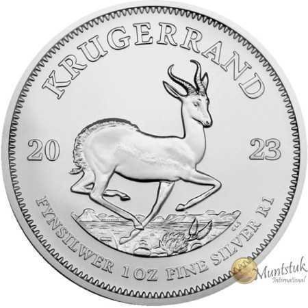 1 oz Krugerrand, South Africa, 2023, Silver, reverse