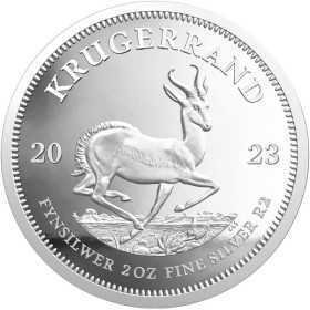 2 oz Krugerrand, South Africa, 2023, Silver, Reverse