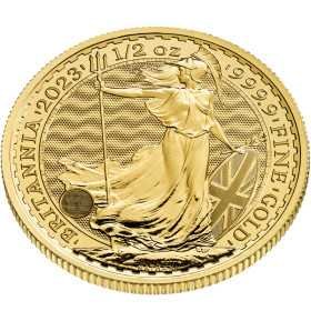 1/2 oz, UK, 2023, Gold - Britannia reverse side angle