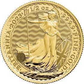 1/2 oz, UK, 2023, Gold - Britannia Reverse
