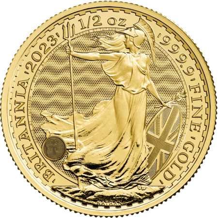 1/2 oz, UK, 2023, Gold - Britannia Reverse