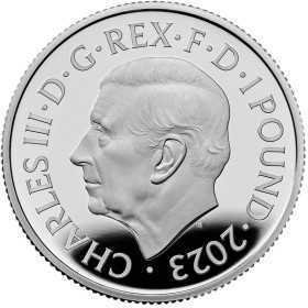 1/2 oz, UK, 2023, Silver- Britannia, Proof(King Charles III) - Obverse