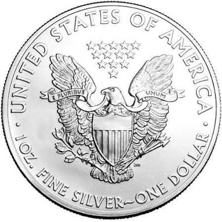 1 oz, USA, 2000, Silver American Eagle reverse
