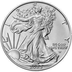 1 oz, USA, 2023, Silver American Eagle obverse