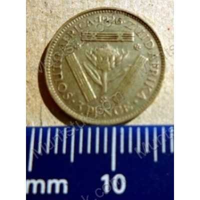 Threepence, South Africa, 1926, Silver