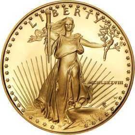 1 oz, USA, 1988, Gold - American Eagle obverse