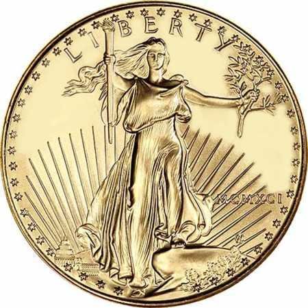 1 oz, USA, 1991, Gold - American Eagle obverse