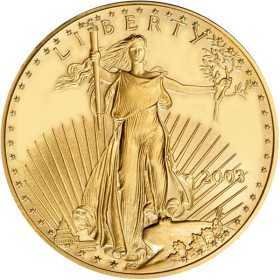 1 oz, USA, 2003, Gold - American Eagle obverse