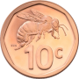 Ten Cent, South Africa, 2023, Copper plated Steel Reverse