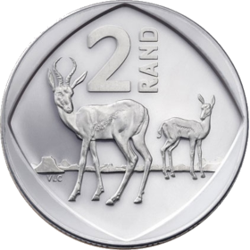 R2, South Africa, 2023, Nickel-plated Steel Reverse