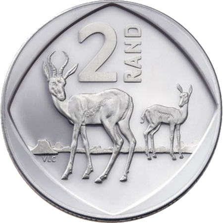 R2, South Africa, 2023, Nickel-plated Steel Reverse