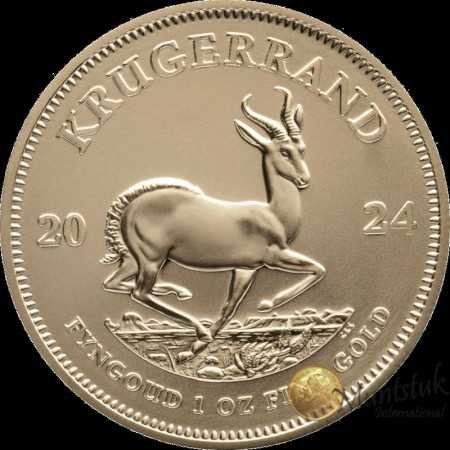 1 oz Krugerrand, South Africa, 2024, Gold, Reverse