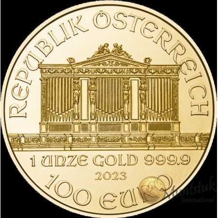 1 oz, Austria, 2023, Gold - Vienna Philharmonic, reverse