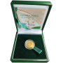 Natura - 2009 The White Rhinoceros(R10, 1/10 oz,  24 ct gold) obverse in open box