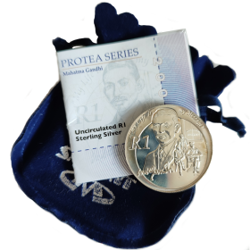 R1, South Africa, 2008, Protea - Mahatma Gandhi, UNC